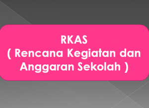 Rencana  Kegiatan dan Anggaran Sekolah ( RKAS )  TAHUN  2019