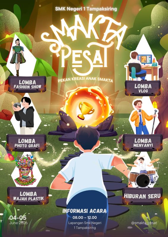 Website SMK Negeri 1 Tampaksiring