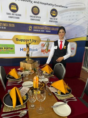 Prestasi Gemilang! Siswi SMK Negeri 1 Tampaksiring Raih Juara III Lomba Table Setup se-Bali di ACC Festival 2026